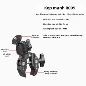 Ulanzi | Kẹp Tương Thích Cold Shoe cho Máy Ảnh và Đèn LED