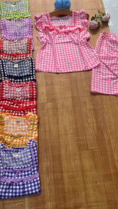 SET BỘ LỤA MẶC NHÀ TAY CÁNH TIÊN DỄ THƯƠNG họa tiết siêu xinh ( ẢNH THẬT)