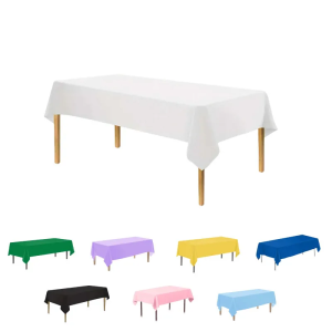 1 Count Disposable Tablecloth 54x72 Inches / 137x183 Centimeters Easy to Clean for Birthday Parties Indoor And Outdoor Occasions