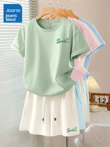 Jeanswest | Bộ Áo Thun và Quần Short Mùa Hè