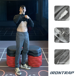 Outdoor Pioneer Mens Slim Fit Fitness Trousers Quick Dry Sport Pants Summer Three-Proof Straight Leg Pants Breathable Wear Resistant