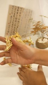Rồng vàng decor bằng kim loại - ATN
