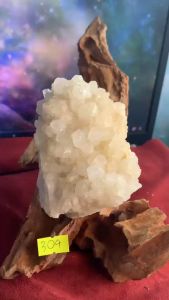 Hoa đá Thạch Anh trắng clear quartz tự nhiên lấp lánh xinh xắn sưu tầm mã 304