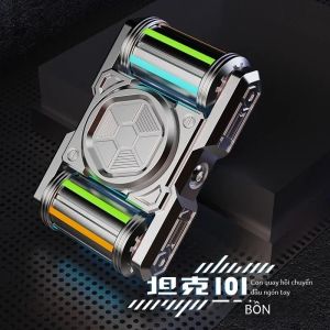 Kim Loại EDC Cắt Ngón Tay Fidget Spinner Xe Tăng 101 Đen Giải Nén Đồ Chơi Cho Bé Trai Sáng Tạo Công Nghệ Hiện Vật