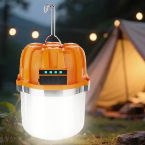 Đèn Lồng Treo LED Có Thể Sạc Lại Trang Trí Giáng Sinh Có Hiển Thị Nguồn Điện Đèn Cắm Trại Ngoài Trời Khẩn Cấp Cho Vườn Lều Sân Hiên