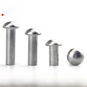 อลูมิเนียมRivetเล็บครึ่งรอบหัวรอบหมวกค้อนประเภทWillow Rivet M2-M8 ฮาร์ดแวร์เครื่องมือตัวยึดRivets GB867