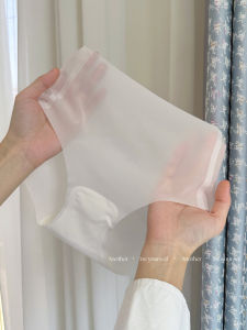 Quick-Drying กลางเอวผู้หญิง 3D One ชิ้นชุดชั้นในผ้าไหมน้ําแข็งสามเหลี่ยมกางเกง Aloe Vera Antiแบคทีเรีย Underpant