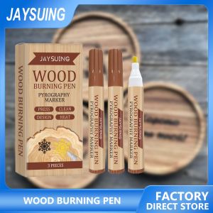 Jaysuing ปากกาเผาไม้ปากกามาร์กเกอร์เรืองแสงทางเคมีแบบทำมือปากกามาร์กเกอร์ทำจากคาราเมลศิลปะแบบไม่เป็นพิษปลอดภัยเครื่องมือศิลปะไฟร์ของขวัญเด็กไม้เกรียมปากกาเคมีมาร์กเกอร์ปากกาเผาไม้เกอร์สารเคมีสำหรับงานจิตรกรรมงานทำด้วยตัวเองอุปกรณ์ศิลปะไฟโรกราฟา