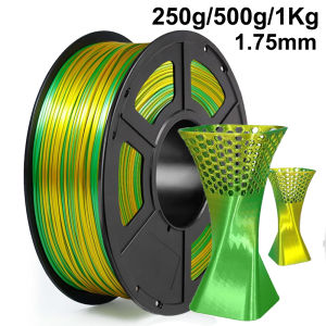 Dual Color Silk Gold green 3D Printer PLA Filament 200g 500g 1Kg 1.75mm Two Color silk green glod for 3D Printing Material