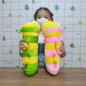 GỐI CHO BÉ SƠ SINH ÔM NGỦ GỐI CHO BÉ 6 THÁNG HÌNH SÂU LÔNG NHIỀU MÀU ẢNH THẬT