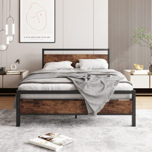 Global Iron Bed Queen&King Size Heavy Duty Bed Single/Double Steel Bed Frame with Storage Space