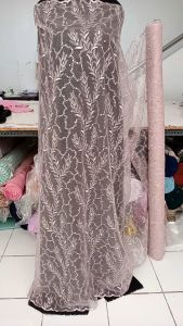 Bahan Kain Tile Meteran Cocok Untuk Bahan Kebaya Modern Motif Bunga Model Terbaru 2024