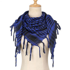 Factory Direct Sales Houndstooth Keffiyeh Desert Tactical Scarf Female Tassel Square Scarf