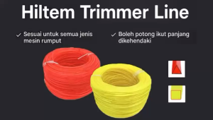 HILTEM BRUSH CUTTER TRIMMER LINE 2.4/2.7/3.0/3.2/3.5MM (SQUARE / TRIANGLE) /TALI MESIN RUMPUT/HEAVY DUTY NYLON TRIMMER LINE/TALI POTONG RUMPUT