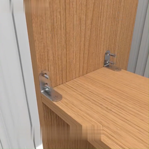 Siku Rak Plat Siku L Besi Stainless / Siku L Penyangga Ambalan Rak Dinding Serbaguna CF C1190