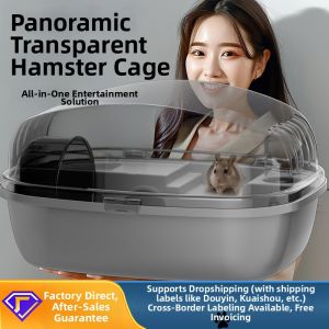 Large Space Hamster Cage for Teddy Bear Hamsters Complete Set