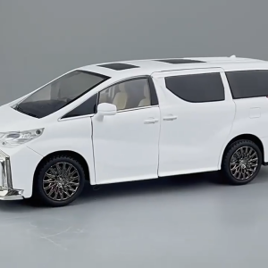 Great 1:24 Toyota Alphard MPV Metal Alloy Toys Car Model Diecast Vehicle For Boys Kids Simulation Sound Light Effect Gift Hobbies Collection