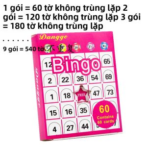 Bingo Game Card Ice Fruit Wedding Anniversary Party Supply Expandable 540 No Repetition Party Game Card Chinese Version