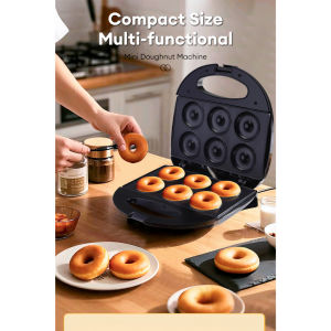 Sonifer Donut Maker Machine 750W Double Sided Heating Donut Maker And Breakfast Maker Non-Stick Plate