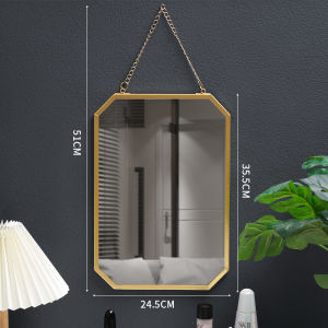 JYHOME | Scandinavian Style Iron Square Wall-Mounted Mirror