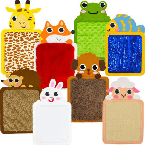 Montessori Animal Themed Sensory Mat Patches Assorted Textured Colorful and Interactive Sensory Wall Autistic Kids Ages 3-5