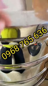 Nồi hấp pate chạy điện 3 tầng size 40cm - Có cài đặt thời gian nhiệt độ cảnh báo chống cháy