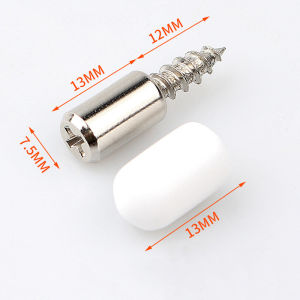 Self-Tapping Shelf Support Pegs Anti-Slip Sleeve Furniture Closet Shelf Pins Support Screws for Kitchen Glass Laminate Board
