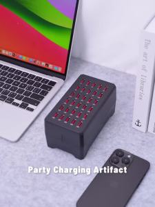New 30 Port Type C Multi-port Desktop Charger Total Powe 100W Multi-port Desktop Charger for Phones & Tablets
