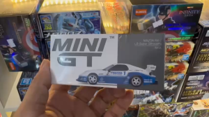 Mô Hình Xe Mini GT - Mazda RX-7 FD3S Liberty Walk Trắng Xanh Chính Hãng