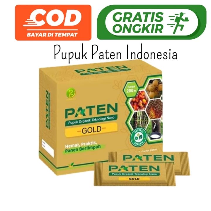 PUPUK PATEN GOLD ORGANIK PRAKTIS ORIGINAL 1 BOX ISI 12 SACHET