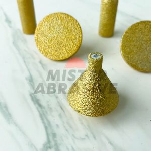 Diamond Grinding Wheel Arc Chamfering Flat Bevel Mata Gerinda Pinggul Profil Batu Granit
