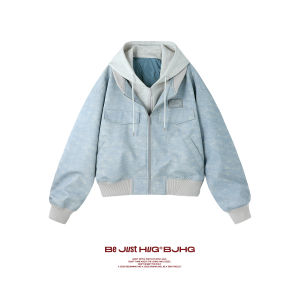 BJHG | Áo Khoác Hoodie Giả Hai Mảnh Thiết Kế Mới Thu