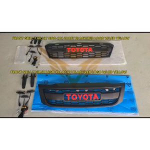 TOYOTA HILUX VIGO 4x4 KUN25 2005 2008 2011 FRONT BUMPER BLACK GRILL GR DRL LED LIGHT FOG LAMP