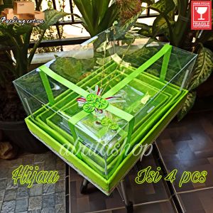 Kotak Hantaran Seserahan Pernikahan//Kotak Parcel Dengan Tutup Mika