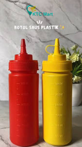 Botol Saus Plastik Tomat Kecap Sambel Sambal Mayonaise Minyak Tebal Anti Tumpah Botol Saos KTCmart