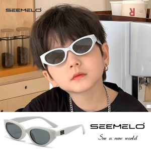 SEEMELO แว่นกันแดดโพลาไรซ์ของเด็ก Seelo แว่นกันแดดกรอบสี่เหลี่ยมแว่นตากันแดดขับรถแบบคลาสสิก UV400ภาพคมชัดสูงแว่นตากันแดดขี่จักรยานแว่นตาใส่วิ่งขี่จักรยานสำหรับเด็ก