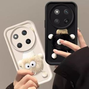 Phone Case Honor X9c X9b X9a X9 5G Stylish 3D Cute Plush Casing Lens Protection Shockproof Silicone Soft Cover