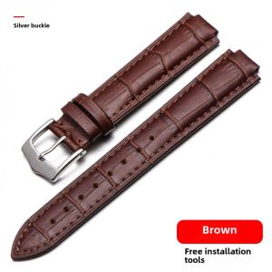 Leather Watch Band for Men And Women Suitable for Blue Balloon Cowhide London 18 20mm Medium Thickness Matte Finish