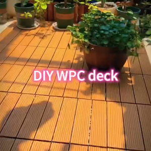 SG STOCK DIY Decking Wooden Tile Interlocking Artificial Grass Interlocking Flooring Outdoor Garden Patio
