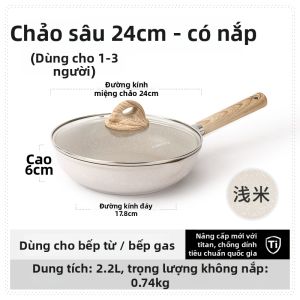 CAROTE | Chảo Điện Bề Mặt Không Dính Titanium