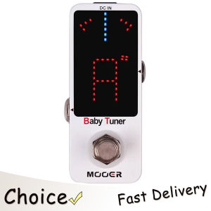 Mooer | MOOER Baby Tuner Guitar Effect Pedal High Precision LED Display True Bypass Bass Pedal Chromatic Tuner Guitar Accessories