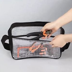 Anti-static Cleanroom Engineer Bag for Semiconductor Cleanroom Clear PVC Bags Crossbody Messenger 8/12/14/17 Inch