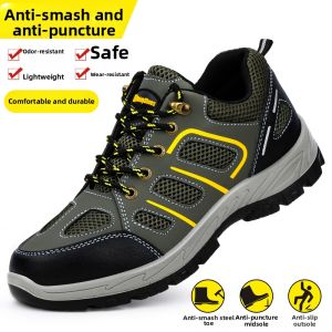 GUYISA | Anti-Smash Anti-Puncture Insulated Lightweight Steel-Plate Safety Shoes Breathable
