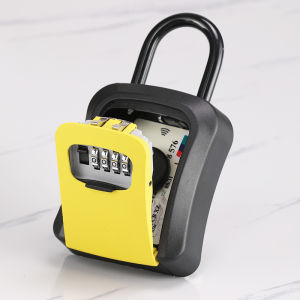 Outdoor Password Key Box Hanging Lock for Construction Site Homestay Main Entrance No Installation Required Key Storage