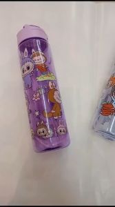 BOTOL MINUM ANAK KARAKTER LABUBU UKURAN 900ML DENGAN SEDOTAN + TALI GANTUNG