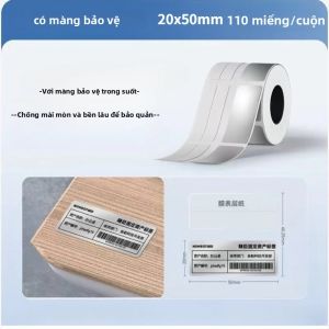 Giấy In Chuyển Nhiệt Nhãn Bạc Niimbot M2/M3 Tự Dính Dùng Cho Văn Phòng & Dán Tài Sản Cố Định Tương Thích Với Máy In Laser