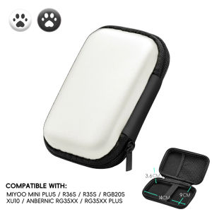Data Frog | Retro Game Console Data Frog Carry Bag Hard EVA Cover For Miyoo Mini Plus R36S RG35XX R35S Anti-drop Protective Case