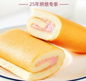 Swiss Roll Strawberry Flavored Cream Filled Cake 160g & 1250g