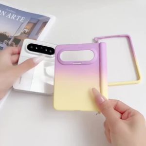 Fashion Magnetic Phone Case for Samsung Z Fold 8 Wide Slim Skin Fell Gradient Color Hard Hinge Protector Shockproof Phone Cover
