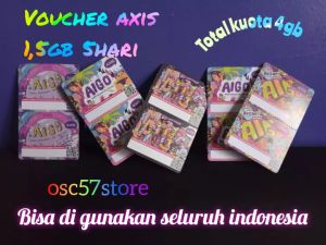 Voucher Axis 15gb 5hari(20pcs)/voucher fisik axis/kartu perdana seluler